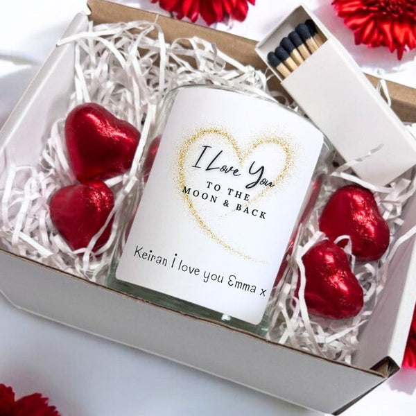 Personalised Love You to the Moon & Back Wax Candle Gift Set