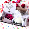 Small Best Dog Mum Gift Hamper Sterling Silver Necklace Chocs & Wax Candle