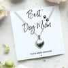Small Best Dog Mum Gift Hamper Sterling Silver Necklace Chocs & Wax Candle
