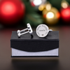 Personalised This Daddy Belongs To Cufflinks Silver Finish