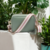 Personalised Elie Beaumont Cross Body Mint Leather Bag with Choice of Strap