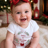 Personalised 1st Christmas Red Bow Baby Gift Box - Teddy & Vest