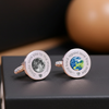 Personalised Daddy Love You To The Moon and Back Cufflinks Silver Finish