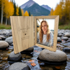 Personalised Memorial Wooden Book Photo Frame 7" x 5" Photo