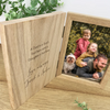 Personalised Any Occasion Wooden Book Photo Frame 7" x 5" Photo