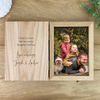 Personalised Any Occasion Wooden Book Photo Frame 7" x 5" Photo