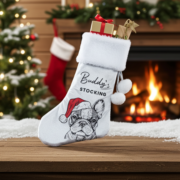 Personalised Dog Breed Christmas Stocking