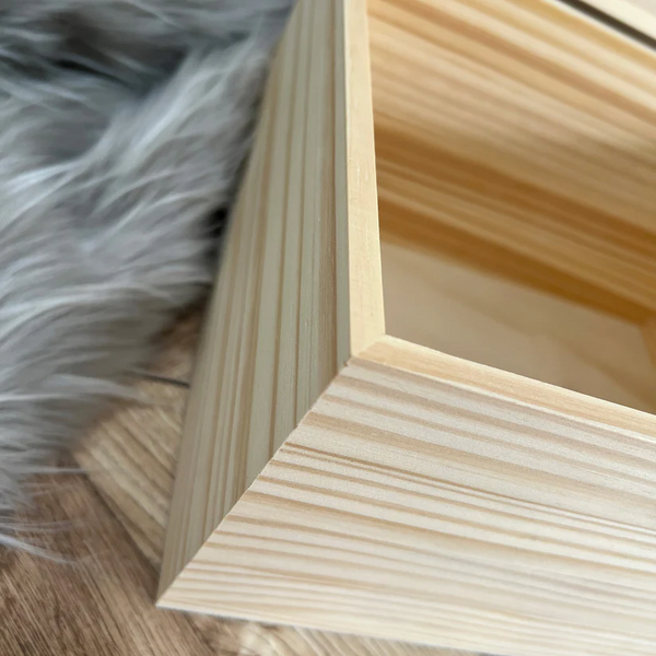 Personalised Jungle Animals New Baby Wooden Memory Box