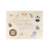 Personalised Jungle Animals New Baby Wooden Memory Box
