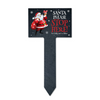 Personalised Cartoon Santa Please Stop Here slate Sign
