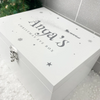 Personalised White Wooden Santa Sleigh Christmas Eve Box