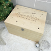Personalised Couples Wooden Christmas Eve Box