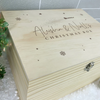 Personalised Couples Wooden Christmas Eve Box