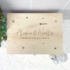Personalised Couples Wooden Christmas Eve Box