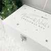 Personalised White Wooden Couples Christmas Eve Box