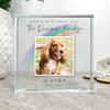 Personalised Pet Memorial Rainbow Bridge Photo Upload Crystal Token