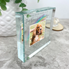 Personalised Pet Memorial Rainbow Bridge Photo Upload Crystal Token