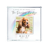 Personalised Pet Memorial Rainbow Bridge Photo Upload Crystal Token