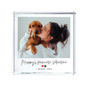 Personalised Pet Heart & Paw Photo Upload Crystal Token
