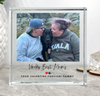 Personalised Pet Heart & Paw Photo Upload Crystal Token