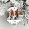 Personalised Paw Prints On Our Hearts Photo Upload Hanging Decoration