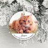 Personalised Paw Prints On Our Hearts Photo Upload Hanging Decoration
