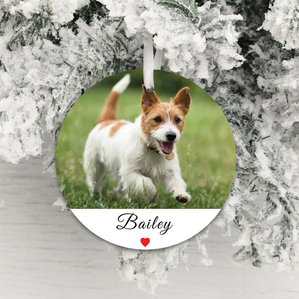 Personalised Pet Memorial Photo Upload Hanging Decoration