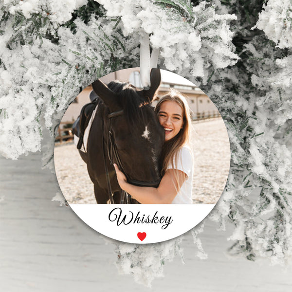 Personalised Pet Memorial Photo Upload Hanging Decoration