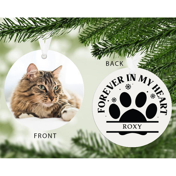 Personalised Forever In my Heart Photo Upload Pet Hanging Decoration