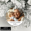 Personalised Double Side Message and Photo Upload Hanging Decoration