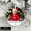 Personalised Double Side Message and Photo Upload Hanging Decoration