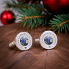 Personalised Of all the . . . In The World Cufflinks Silver Finish