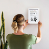 Personalised Framed Family Finger-Paw Print Frame With Ink Kit