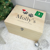Personalised Santa Hat Paws Pet Christmas Eve Box