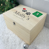 Personalised Santa Hat Paws Pet Christmas Eve Box