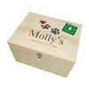 Personalised Santa Hat Paws Pet Christmas Eve Box