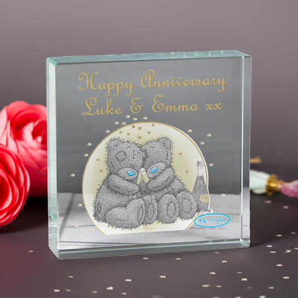 Personalised Me To You Gold Stars Crystal Token