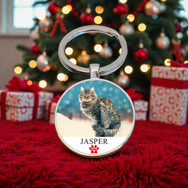 Personalised Pet Photo Upload Key Ring