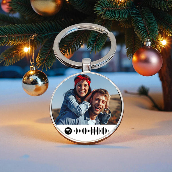 Personalised Favourite Song Photo Upload Key Ring