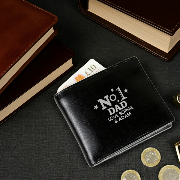 Personalised No.1 Leather Wallet
