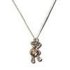Girls Teddy Sterling Silver Chain Necklace