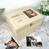 Personalised Wooden Sketch Pet Photo Upload Memorial Keepsake Box