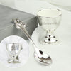 Personalised Silver Plated Egg Cup & Spoon