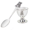 Personalised Silver Plated Egg Cup & Spoon