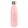 Personalised Heart Pink Metal Insulated Drinks Bottle