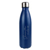 Personalised Two Lines Navy Metal Insulated Drinks Bottle