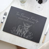 Personalised Highland Cow Slate Placemat