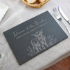 Personalised Highland Cow Slate Placemat