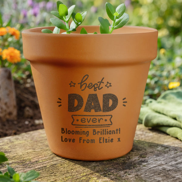 Personalised Best Ever Terracotta Plant Pot