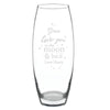 Personalised Love You To The Moon and Back Glass Bullet Vase
